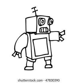 Detail Sketsa Robot Sederhana Nomer 22