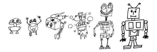 Detail Sketsa Robot Sederhana Nomer 26