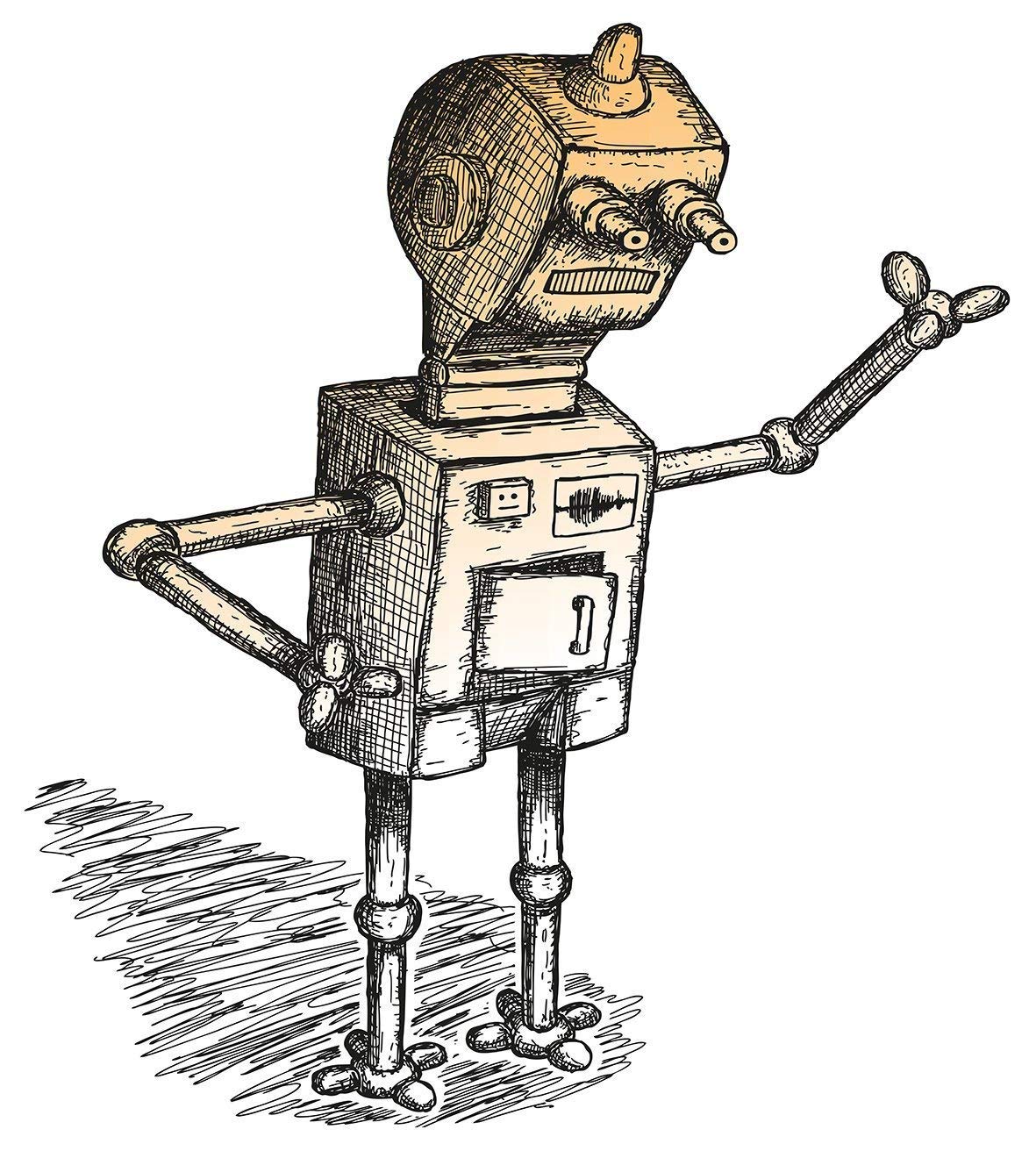 Detail Sketsa Robot Sederhana Nomer 53