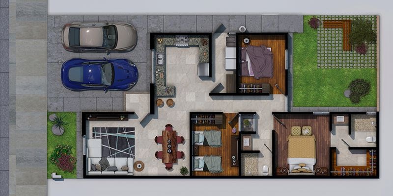 Detail Sketsa Ruangan Rumah Nomer 49