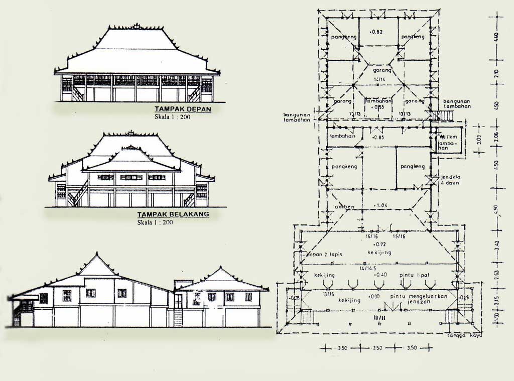 Detail Sketsa Rumah Adat Nomer 32