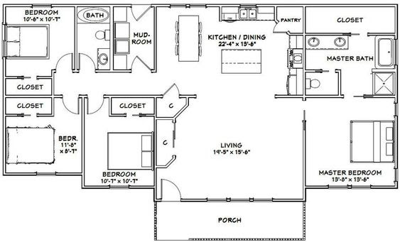 Detail Sketsa Rumah Minimalis 4 Kamar Nomer 42