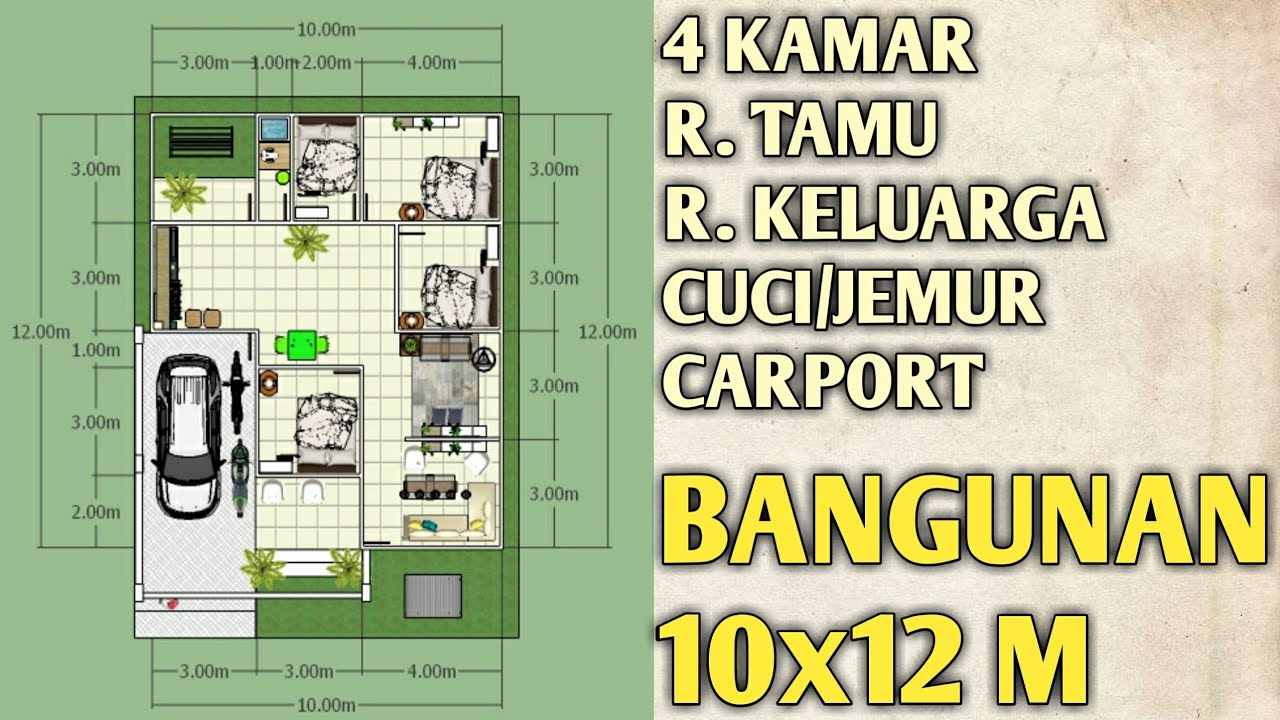 Detail Sketsa Rumah Minimalis 4 Kamar Nomer 46