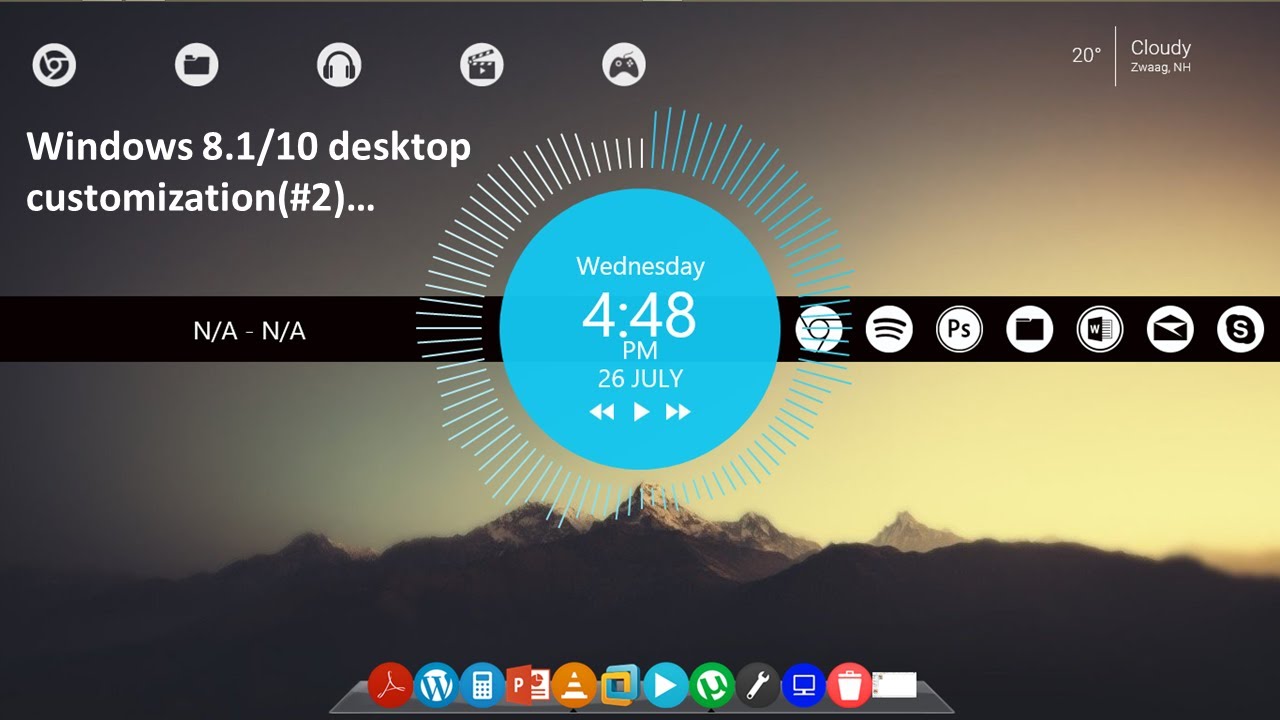 Detail Windows 10 Desktop Customization Nomer 38