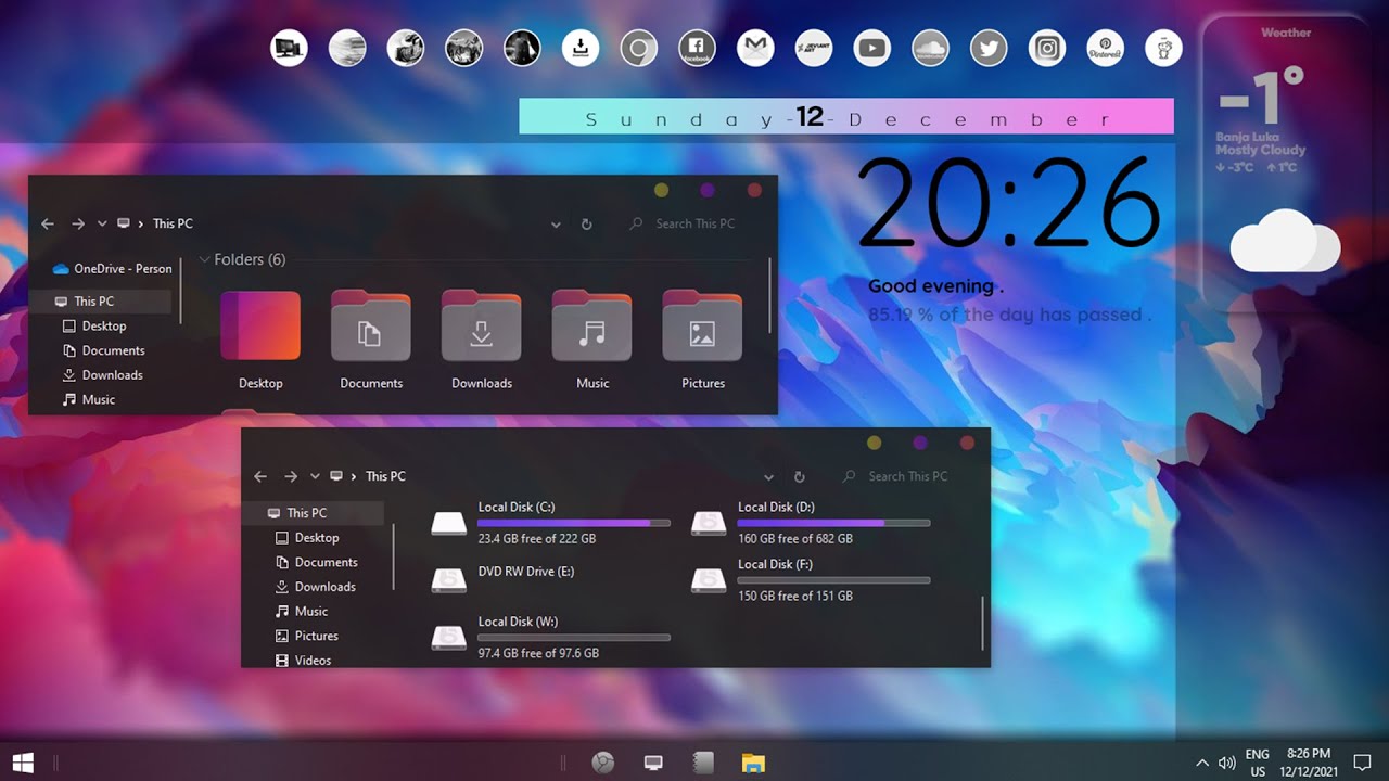 Detail Windows 10 Desktop Customization Nomer 50