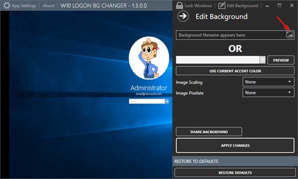 Detail Windows 10 Logon Background Changer Nomer 7