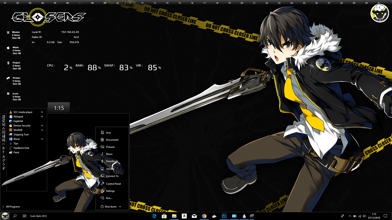 Detail Windows 10 Themes Anime Nomer 9