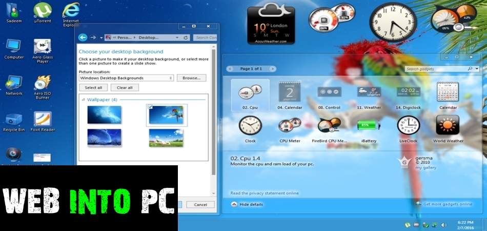 Detail Windows 7 Aero Blue Nomer 3