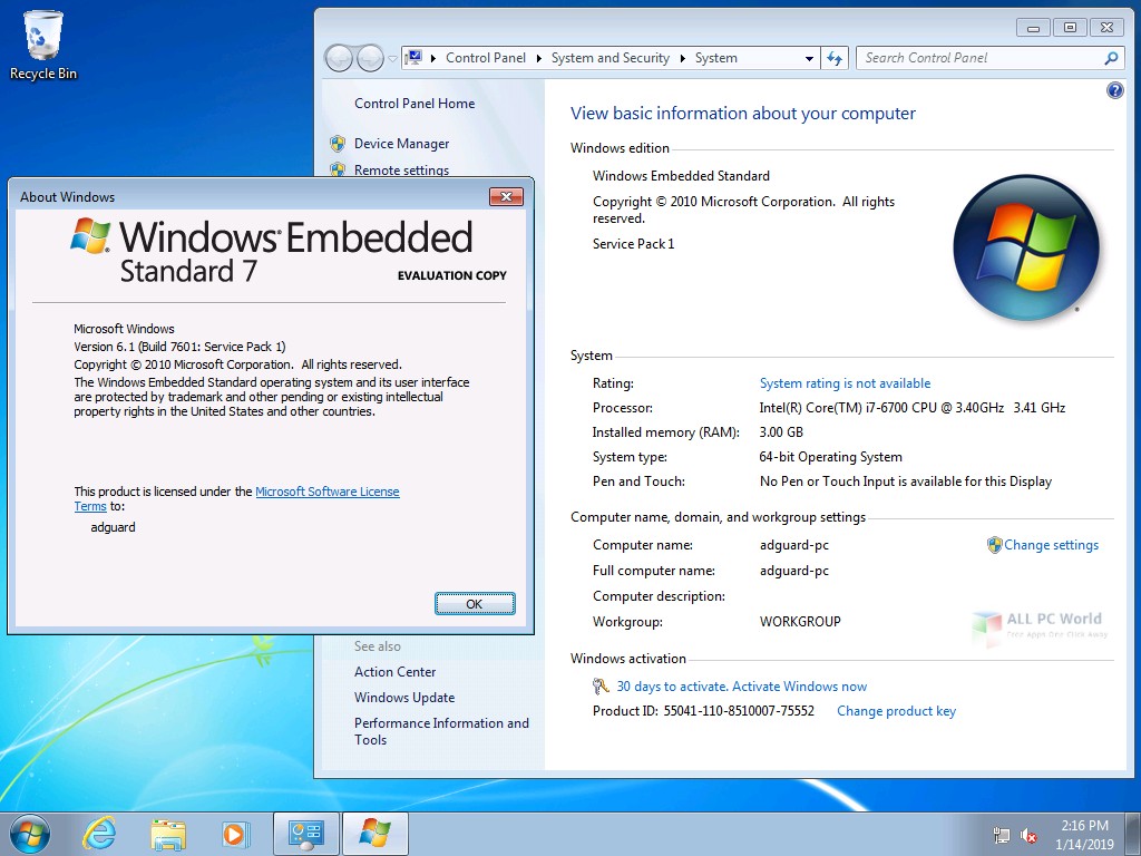 Detail Windows 7 Embedded Standard Nomer 19