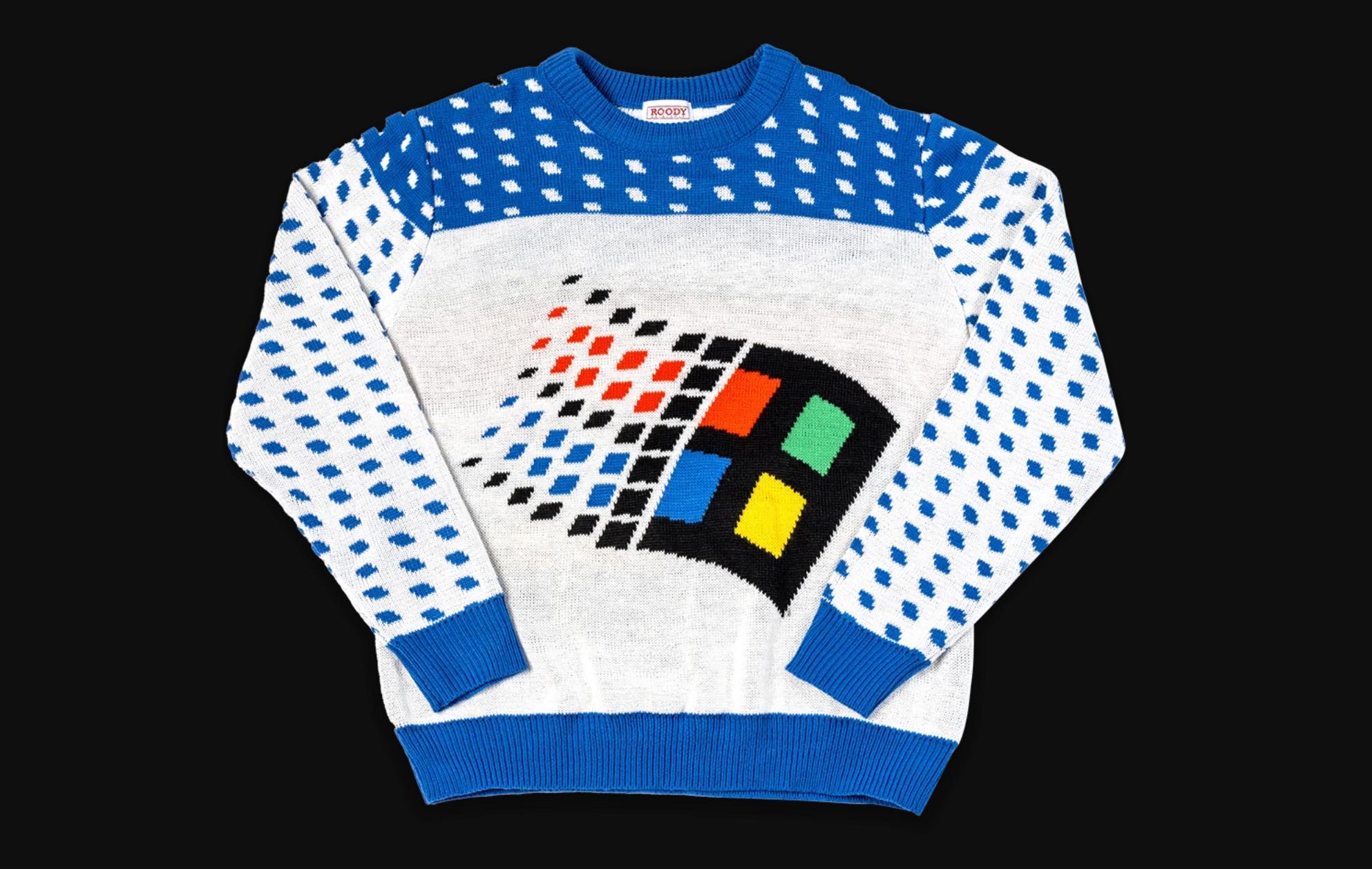 Detail Windows 95 Christmas Sweater Nomer 10