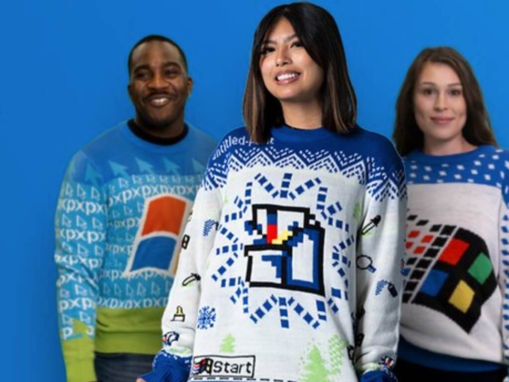 Detail Windows 95 Christmas Sweater Nomer 14