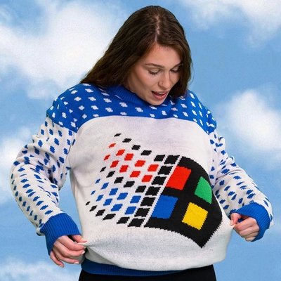 Detail Windows 95 Christmas Sweater Nomer 23