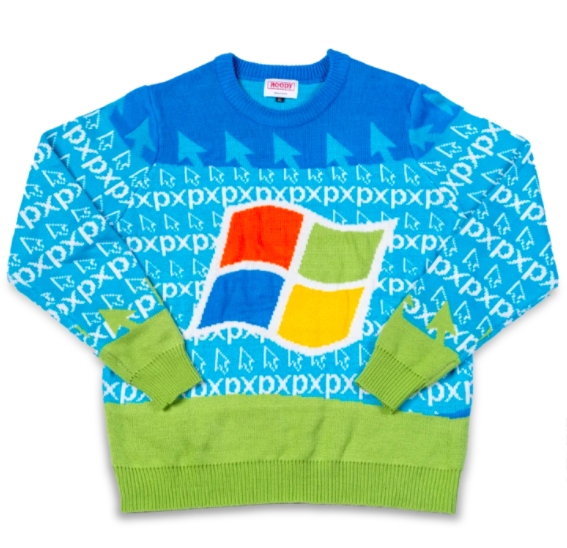 Detail Windows 95 Christmas Sweater Nomer 7