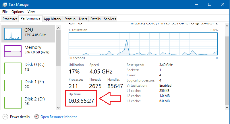 Windows Server 2012 Uptime - KibrisPDR