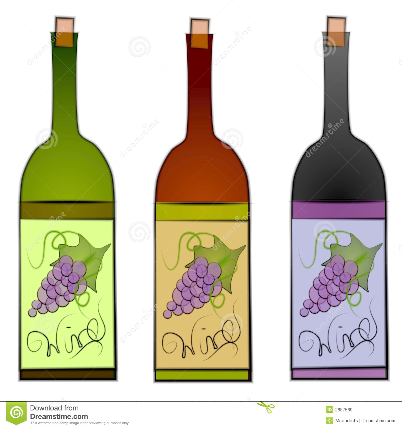 Detail Wine Bottle Images Clipart Nomer 24