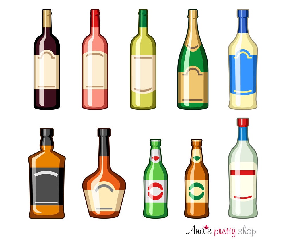 Detail Wine Bottle Images Clipart Nomer 30