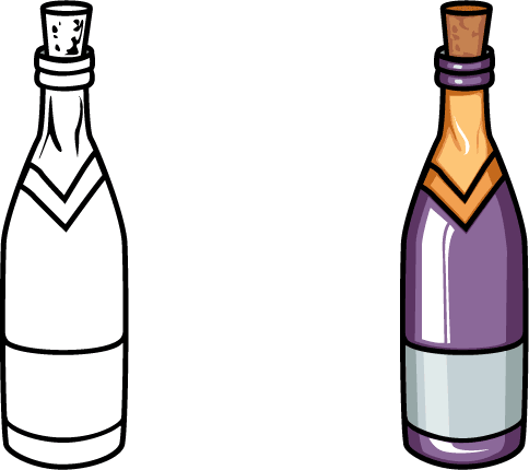 Detail Wine Bottle Images Clipart Nomer 7