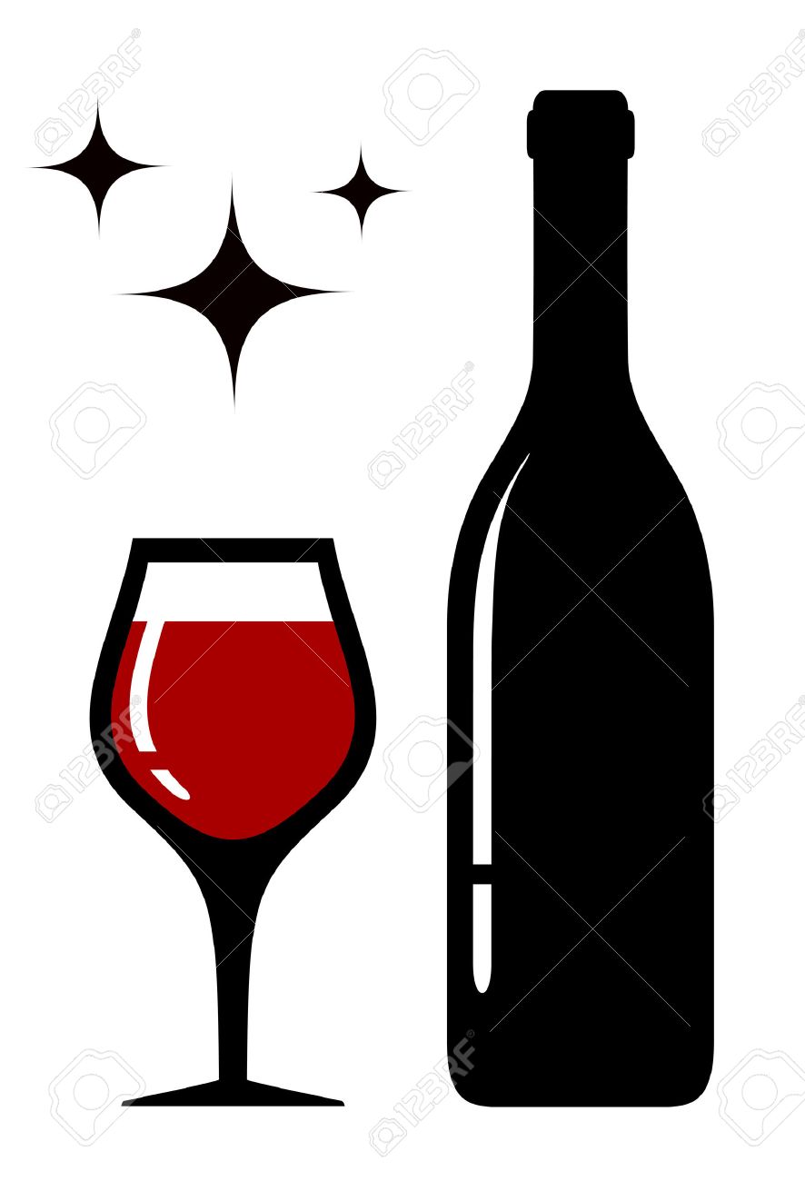 Detail Wine Bottle Silhouette Clip Art Nomer 14