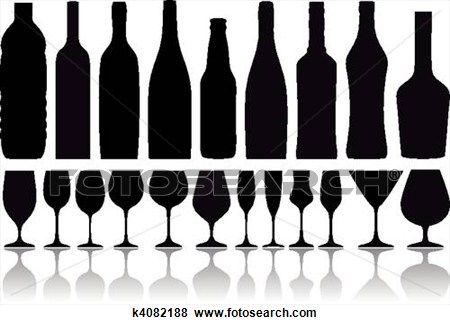 Detail Wine Bottle Silhouette Clip Art Nomer 31