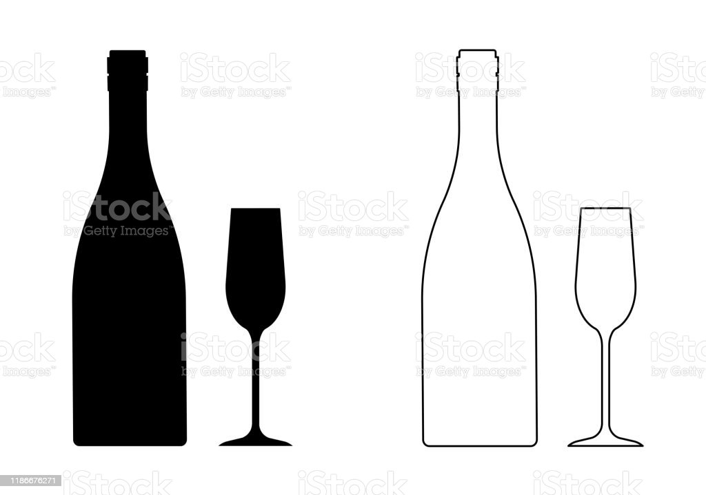 Detail Wine Bottle Silhouette Clip Art Nomer 37