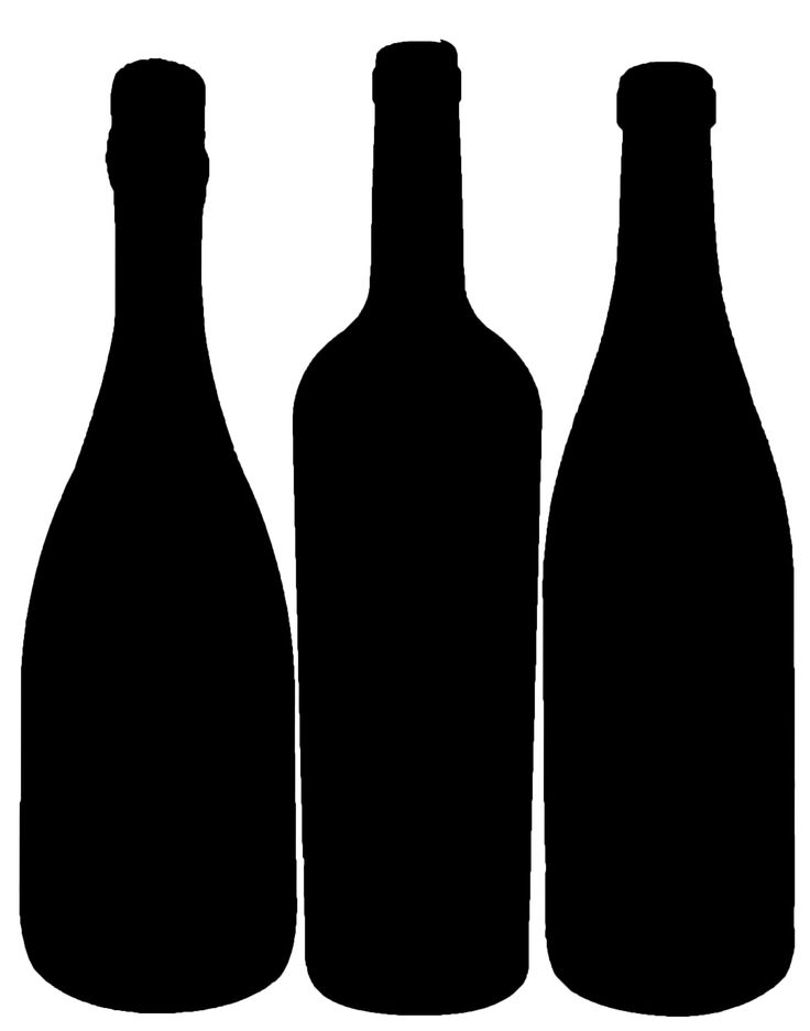 Detail Wine Bottle Silhouette Clip Art Nomer 4