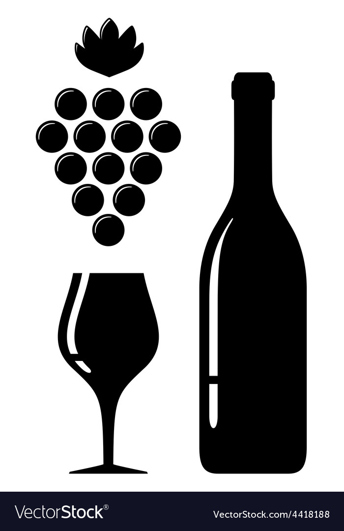 Detail Wine Bottle Silhouette Clip Art Nomer 5