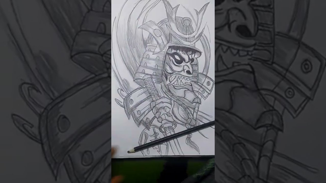 Detail Sketsa Samurai Jepang Nomer 55