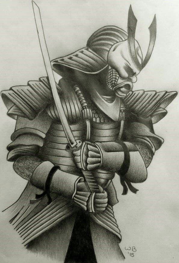 Detail Sketsa Samurai Jepang Nomer 8