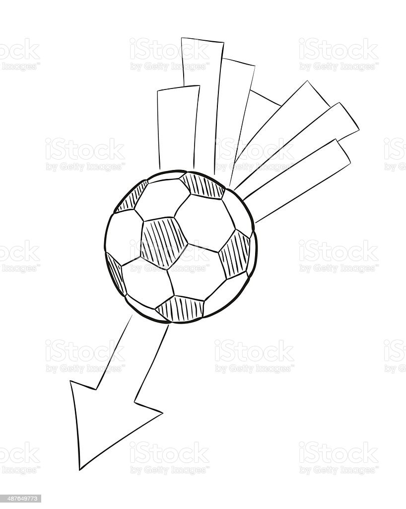 Detail Sketsa Sepak Bola Nomer 8