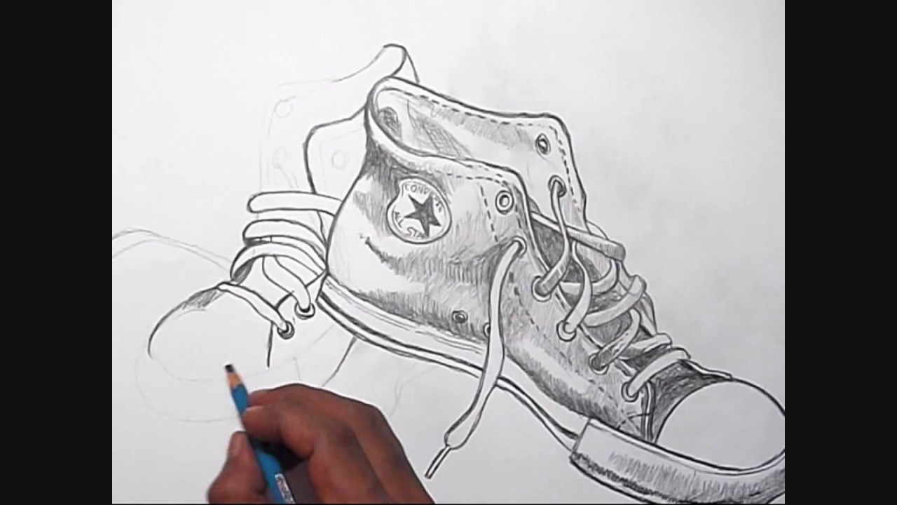 Detail Sketsa Sepatu Converse Nomer 33