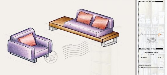 Detail Sketsa Sofa Ruang Tamu Nomer 19