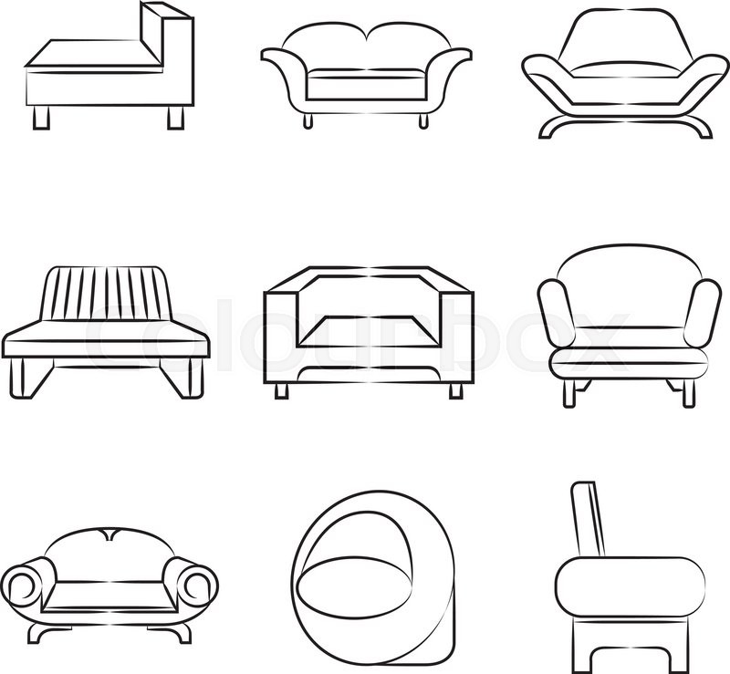 Detail Sketsa Sofa Ruang Tamu Nomer 26