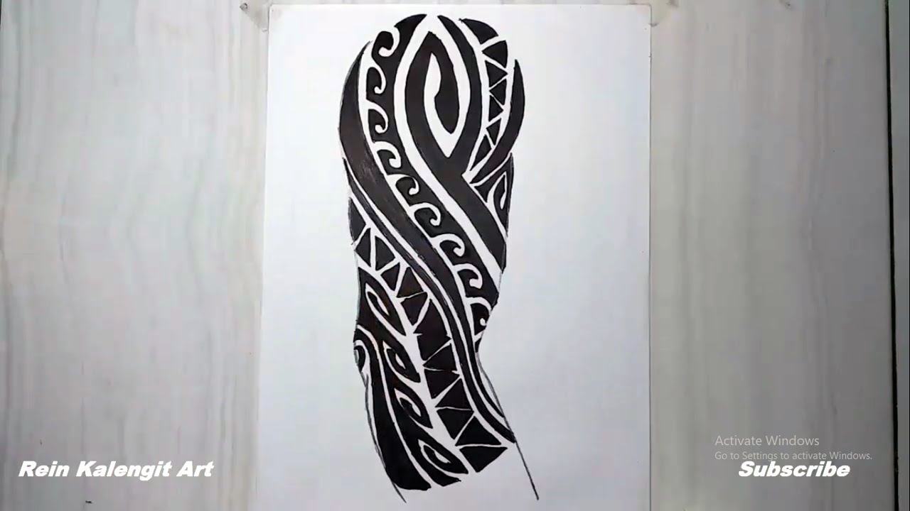 Detail Sketsa Tato Batik Nomer 51