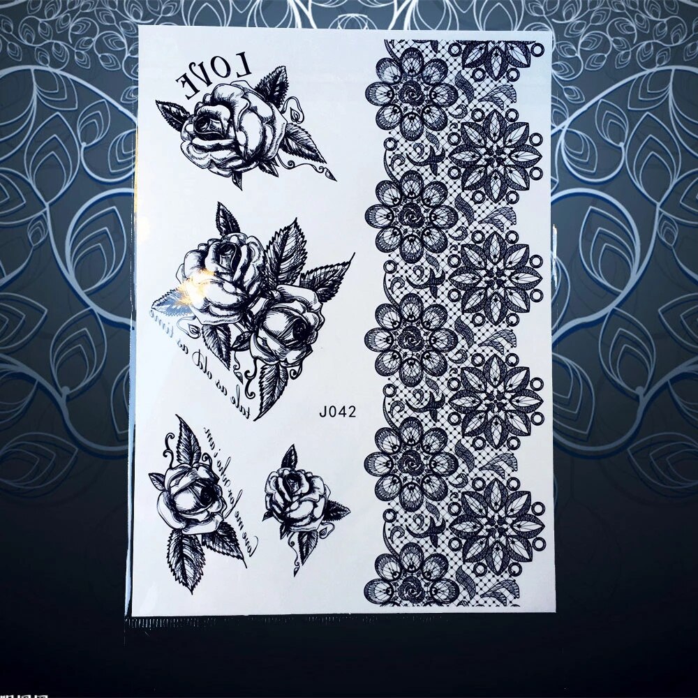 Detail Sketsa Tato Bunga Nomer 47