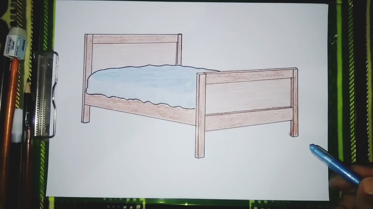 Detail Sketsa Tempat Tidur Nomer 37
