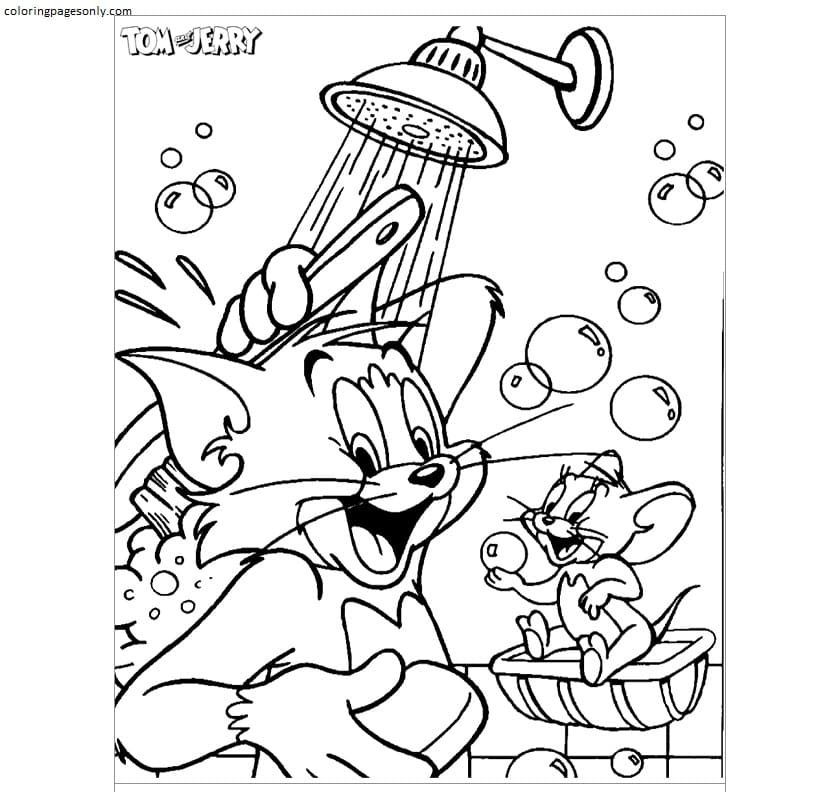 Detail Sketsa Tom And Jerry Nomer 12