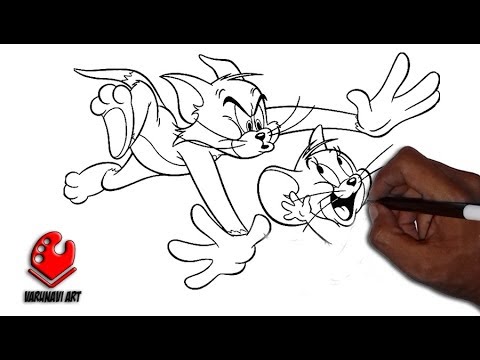 Detail Sketsa Tom And Jerry Nomer 24