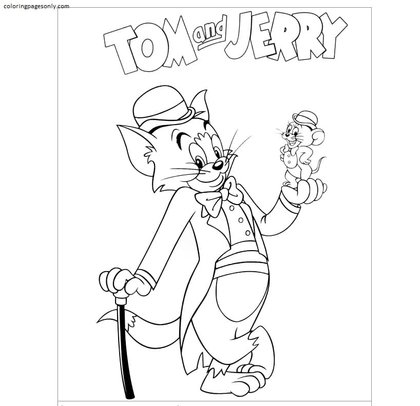 Detail Sketsa Tom And Jerry Nomer 42