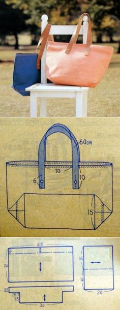 Detail Sketsa Tote Bag Simple Nomer 8