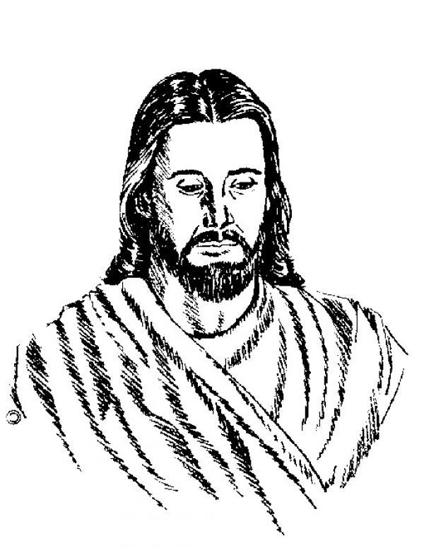 Detail Sketsa Tuhan Yesus Nomer 35