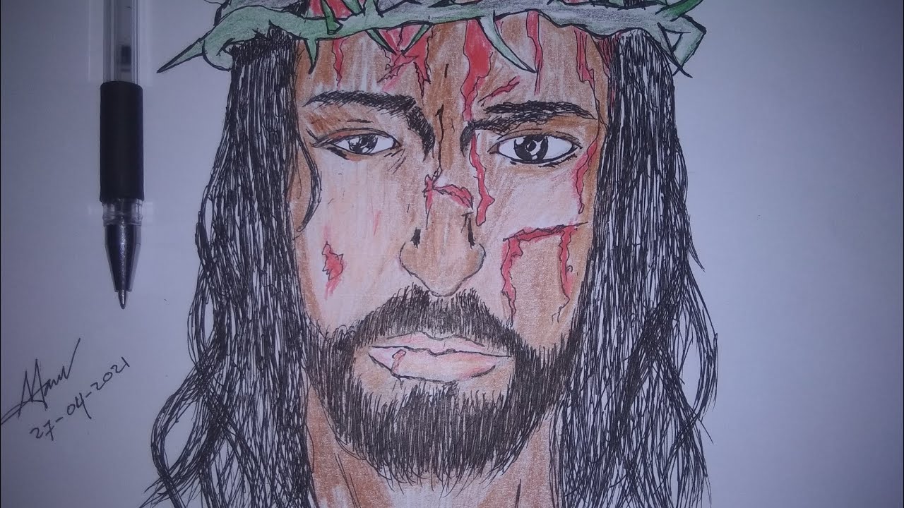 Detail Sketsa Tuhan Yesus Nomer 42