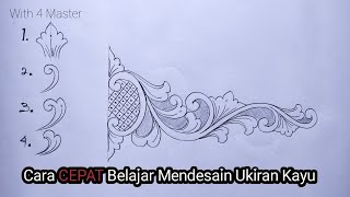 Detail Sketsa Ukiran Kayu Nomer 4