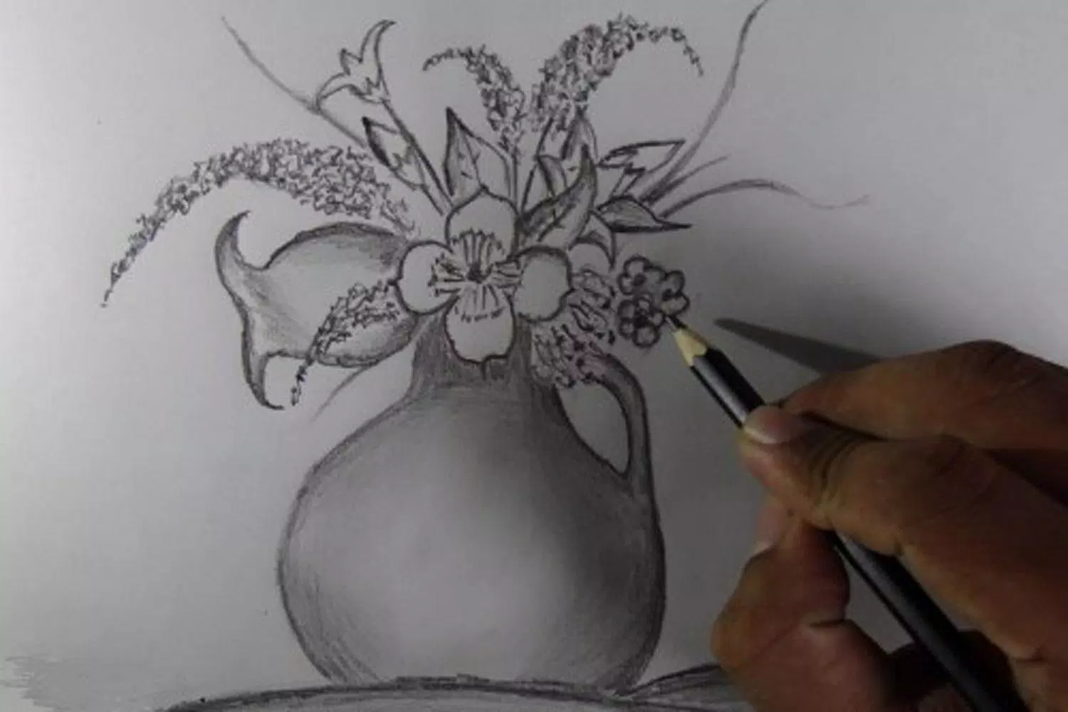 Detail Sketsa Vas Bunga 3d Nomer 48