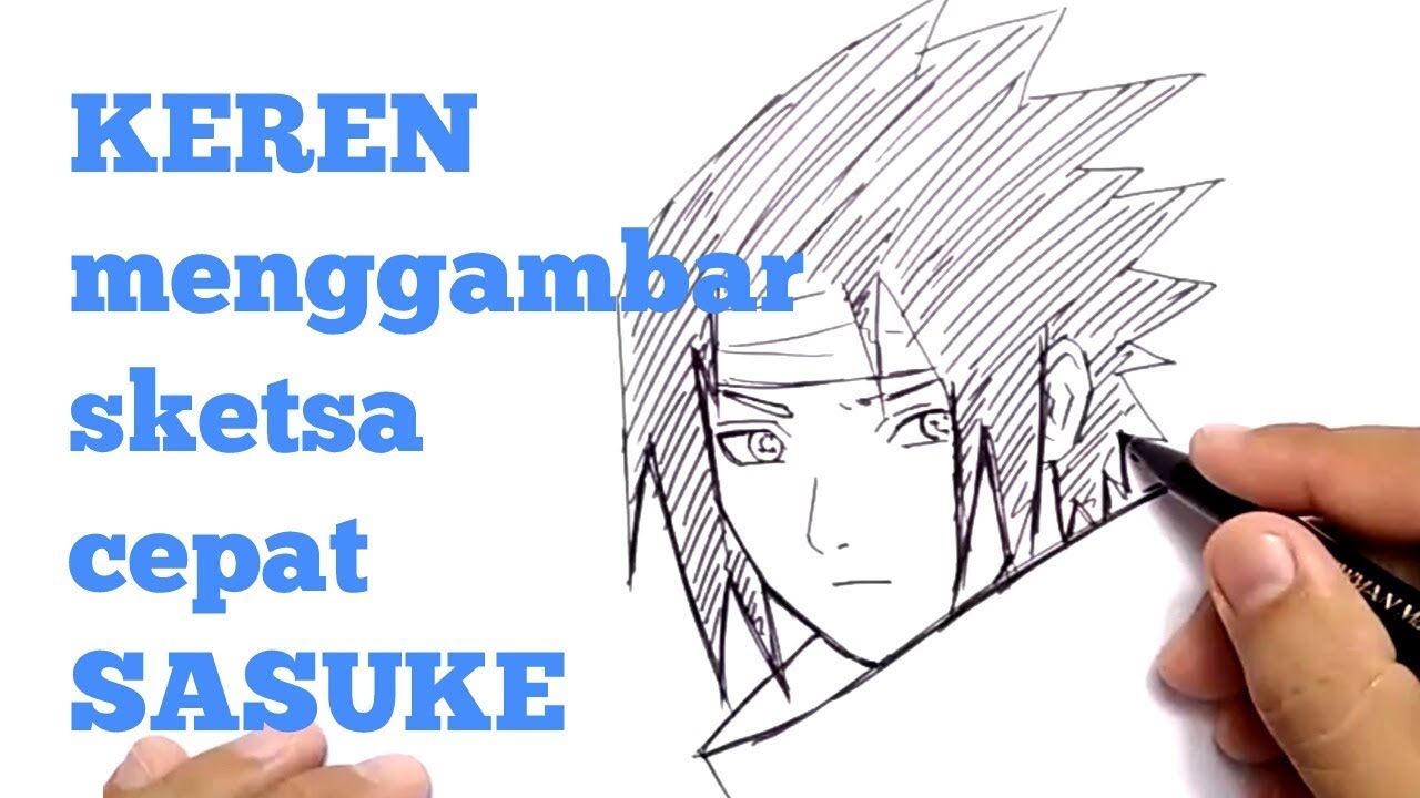 Detail Sketsa Wajah Sasuke Nomer 24