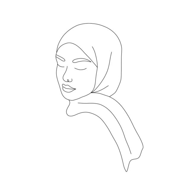 Detail Sketsa Wanita Berhijab Dari Samping Nomer 50