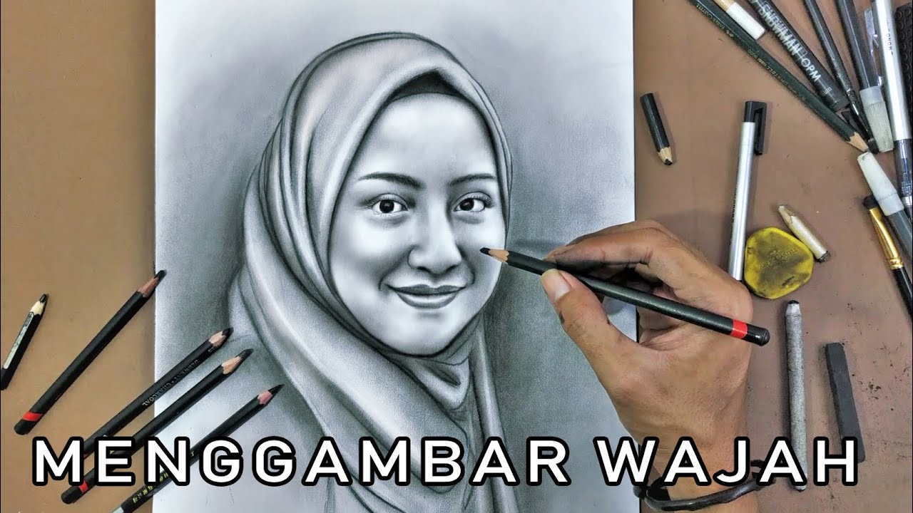 Detail Sketsa Wanita Berjilbab Nomer 35