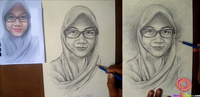 Detail Sketsa Wanita Berjilbab Nomer 43