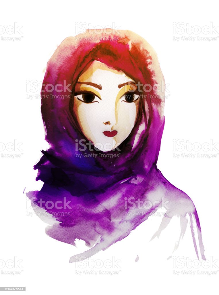 Detail Sketsa Wanita Berjilbab Nomer 55