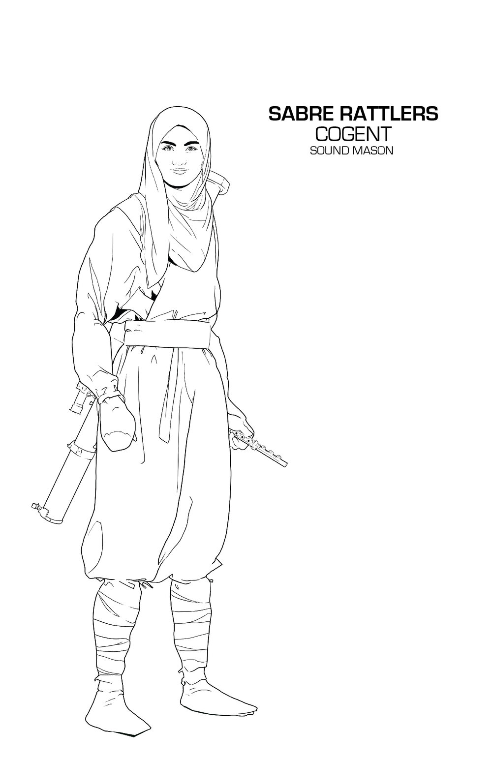 Detail Sketsa Wanita Muslimah Nomer 28