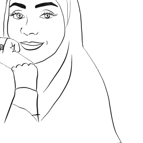 Detail Sketsa Wanita Muslimah Nomer 46